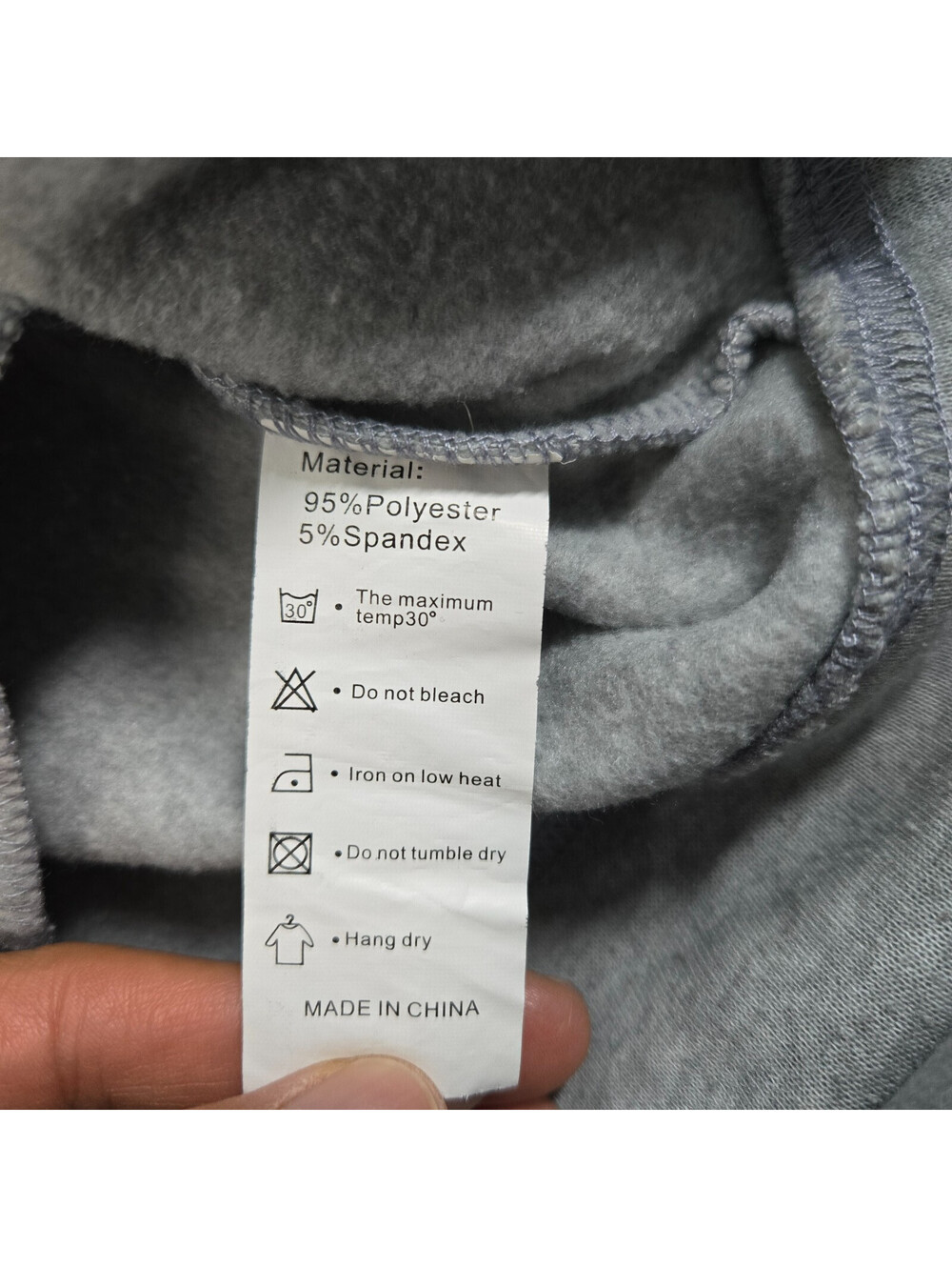BeLuyi Hoodie Womens Sz M Gray Asymmetrical Side Zip Fleece Jacket Anchor Patch - Picture 3 of 9